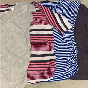 4 gently used Maternity tops.